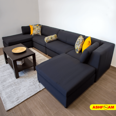 Fauteuil de  salon en forme C 7 places